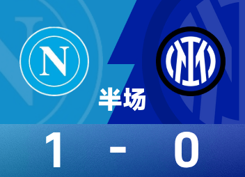 กัลโช่ เซเรีย อา ครึ่งแรก : เดอ บรอยน์ อำลาอาการบาดเจ็บหลังยิงจุดโทษ นาโปลี 1-0 อินเตอร์ มิลาน